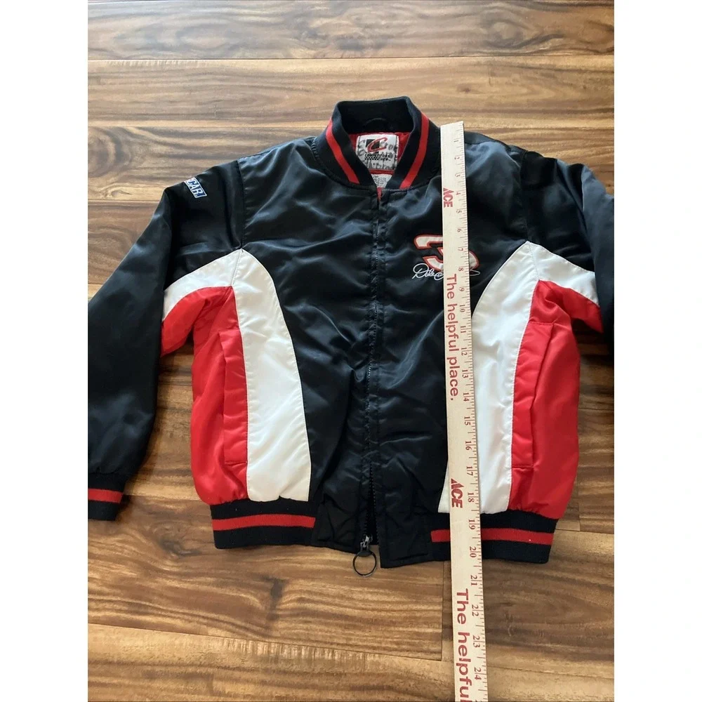 VTG Dale Earnhardt Nylon Puffer Full Zip Jacket Youth 8/10 Competitors View